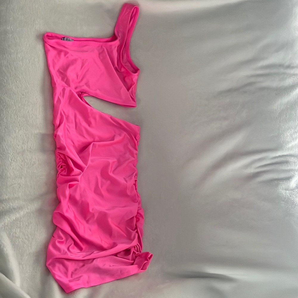 Hot pink dress